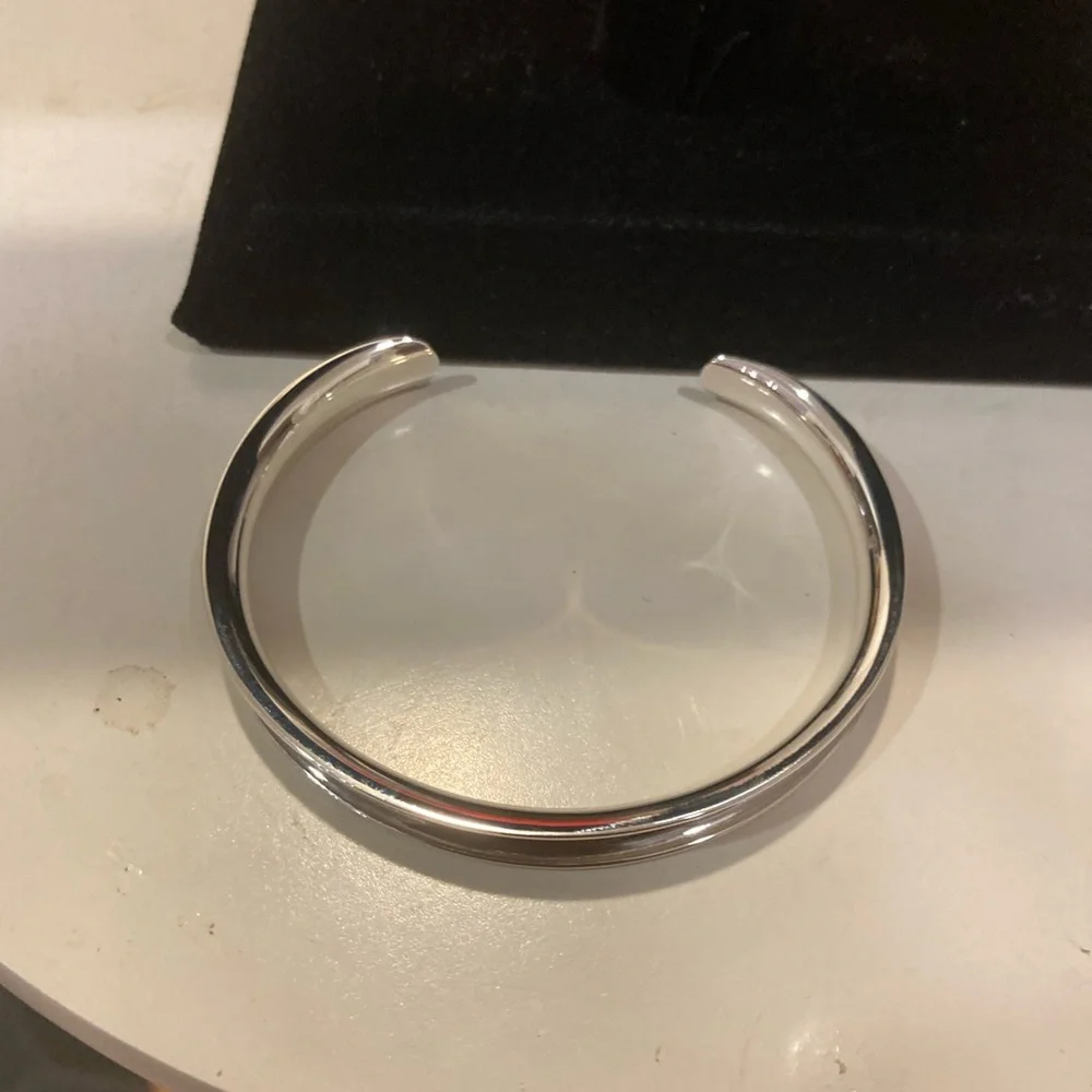 Sterling Silver .925 Concave Cuff Bracelet  14.0g NIB